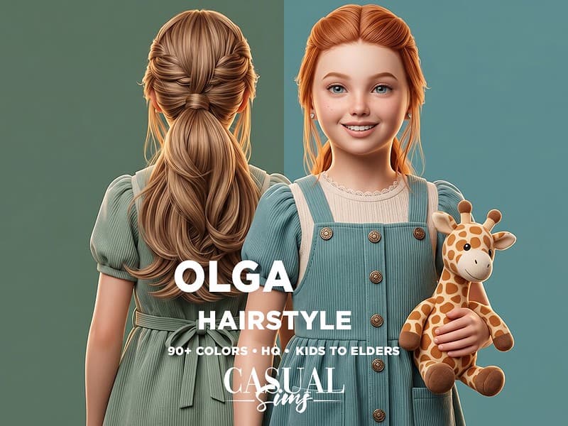 Прическа Olga Hairstyle (kids-adult)
